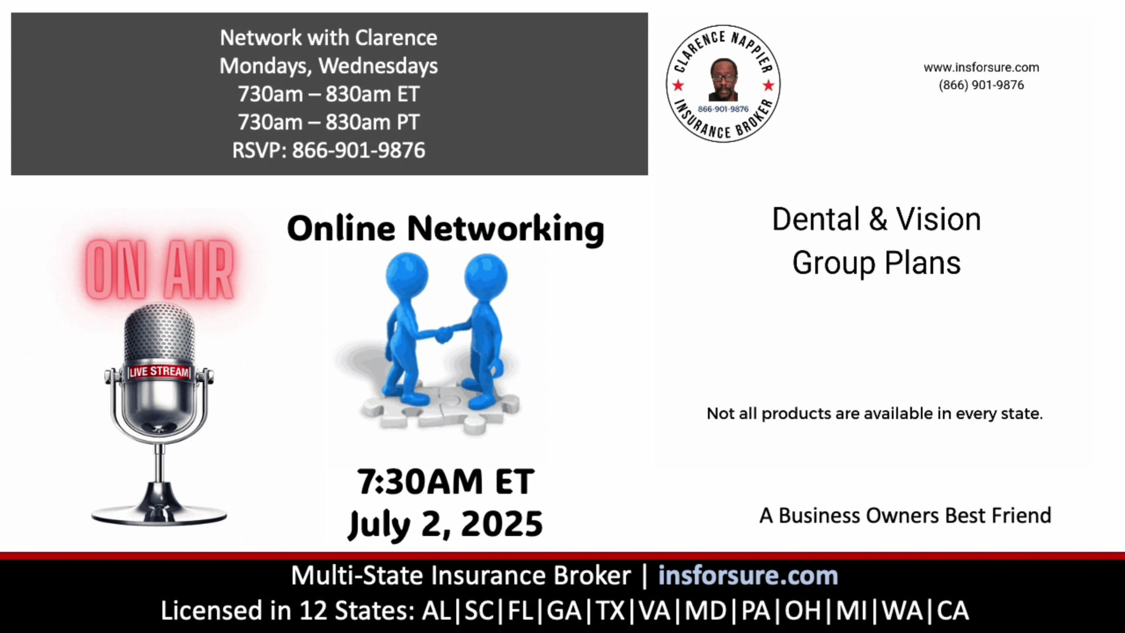 Online Networking With Clarence Nappier The Insurance Broker